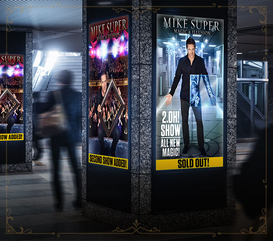 Mike Super foyer posters